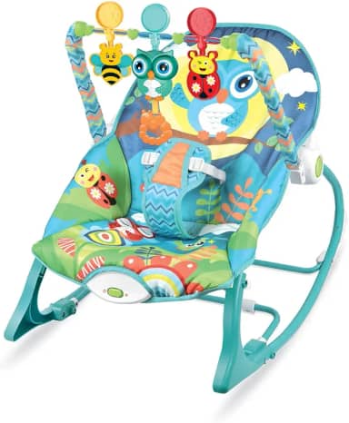 Maxi baby Cadeira de Descanso e Balanco Funtime Coruja, (Até 18 kgs), Multicolorida