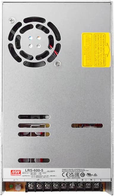 Mean Well 600W Fonte De AlimentaçãO De Bancada Para Pc Com SaíDa úNica, Fonte De AlimentaçãO Cc VariáVel Para Computador 5V 100A, (LRS-600-5 5V/100A/600W/Single Supply)