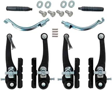 Jogo De Freios Bicicleta V-brake Em Nylon Dianteiro Traseiro