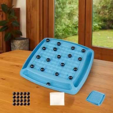 Jogo em Familia Magnético de Estrategia Tabuleiro com Bolinhas – Brinquedo Educativo Interativo para Crianças e Adultos, Coordenação Motora e Diversão (Modelo 2)