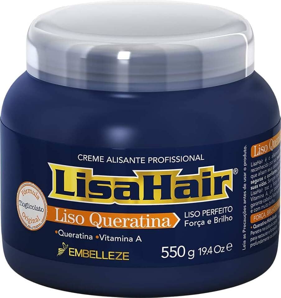 Creme Alisante Liso Queratina 550 g, LisaHair