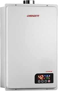 Aquecedor de Água a Gás LZ 3700DE GN 37 Litros/Min. Digital Branco Bivolt Lorenzetti