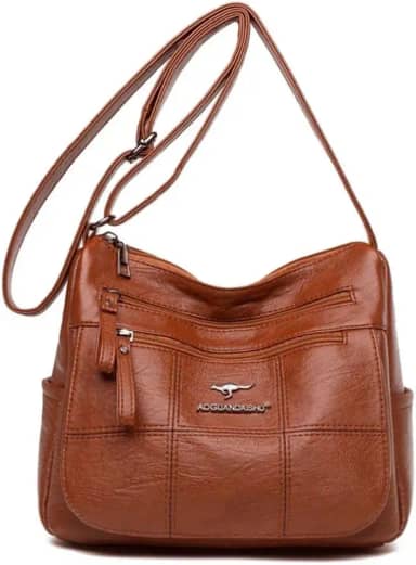 Bolsa Transversal Feminina Pequena, Espaçosa, Resistente para Passeio, Trabalho