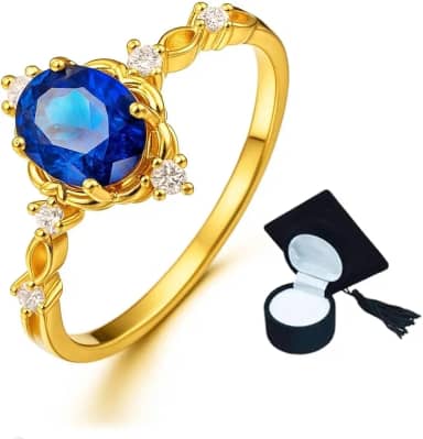 Anel De Formatura Feminino Pedras Cursos Variados Presente