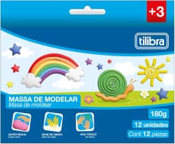 Tilibra - Massa para Modelar Macia 180g 12 Cores Académie