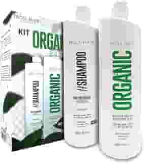 Escovas Semi Definitiva Troia Hair Organica 2 X 1000ml Cabelo Liso Sem Formol Em 12x S/Juros