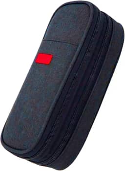 Estojo Escolar de grande capacidade estojo box organizador necessaire para lápis Marca: Calmfy (Preto.)