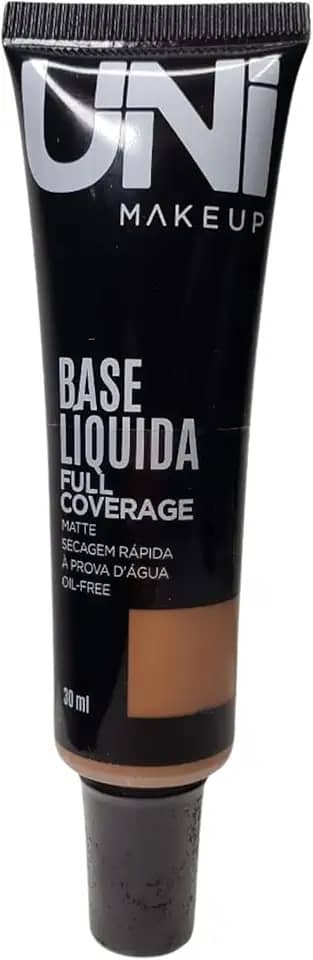 Maquiagem Base Liquida Corretiva Full Coverage Efeito Matte a prova d'agua (C06, 30ML)