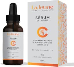 Serum Vitamina C + Ácido Hialurônico + Vitamina E + Ureia - Sérum Facial - 95% Ingredientes Naturais - Clareia, Revitaliza, Restablece, Hidrata e Tonifica a Pele – Ideal para todos os tipos de pele– 30 ml
