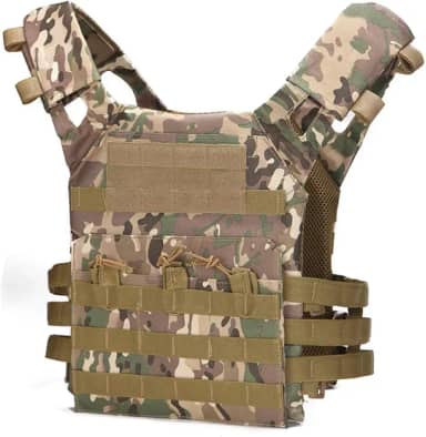 Colete tático para atividades ao ar livre, multifunções, expansão MOLLE e conveniente treinamento militar COS exercícios de combate JPC