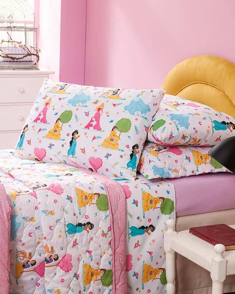 Edredom Solteiro Infantil 1 Peça Encanto 100% Algodão (Princess)