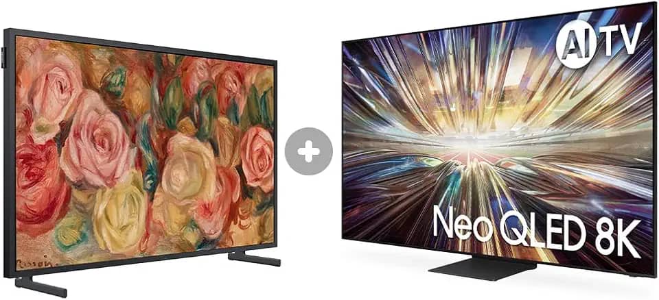 Samsung AI TV 65' Neo QLED 8K 65QN800D 2024 + Smart TV 32' QLED The Frame 32LS03C Combo