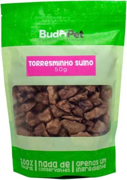 Petisco Natural Torresminho Suíno Para Cães e Gatos Budopet