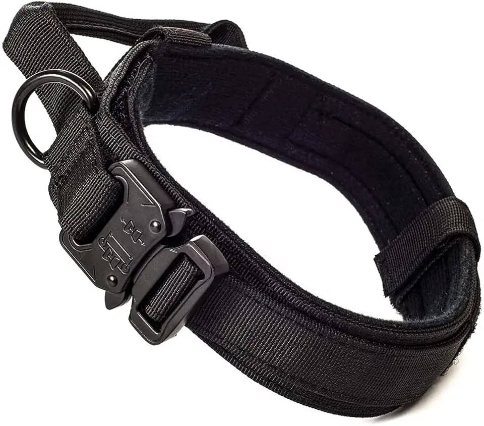 Coleira para Cachorro Grande e Forte MADOG Comander (G, PRETO)