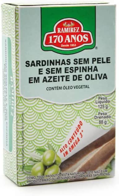 Sardinhas Sem Pele e Sem Espinha em Azeite de Oliva Ramirez 125g