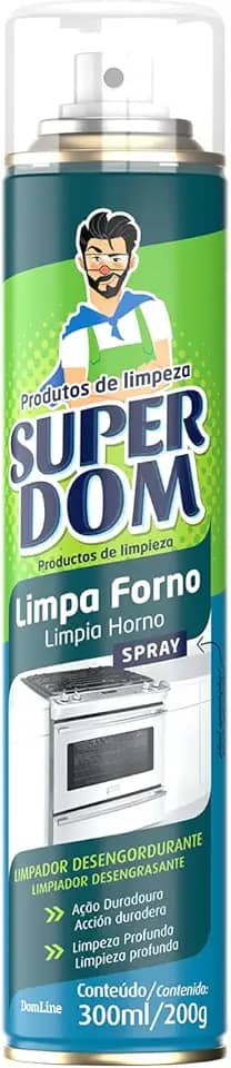 Domline Limpa Forno Super Dom 06x250ml/150g