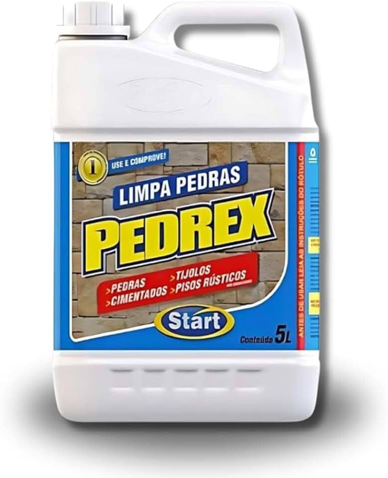 Limpa Pedras Calçadas Pedrex Piso Rustico Start Antiderrapante Concentrado 5 Litros