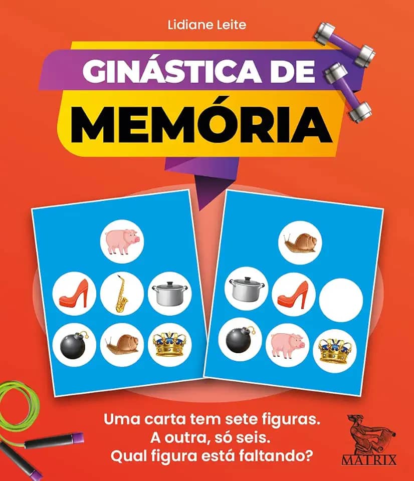 Ginástica de memória: Uma carta tem sete figuras. A outra só seis. Qual figura está faltando?