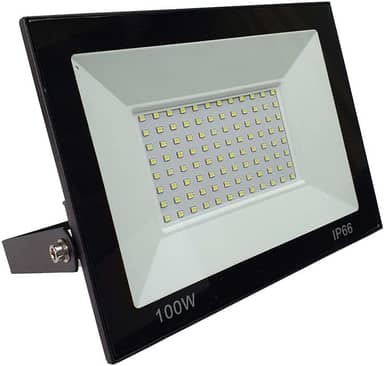 Refletor Led Eco Smd 100w Holofote Slim Branco Frio 6500k Iluminação