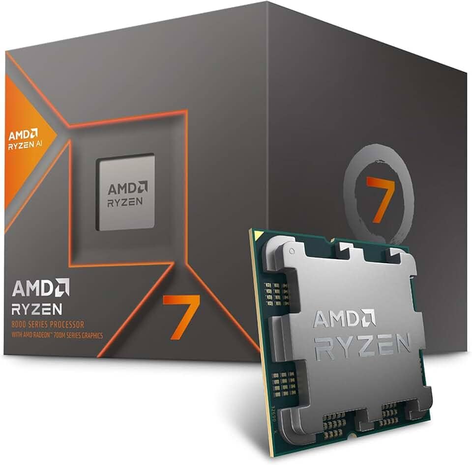 Processador AMD Ryzen 7 8700G Box (AM5/8 Cores/16 Threads/5.1GHz/24MB Cache/AMD Radeon/AMD Ryzen AI/Sem Cooler)