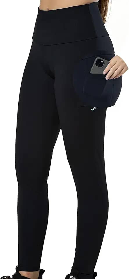 Legging Academia com Bolso Zero Transparência Cós Alto Proteção UV 50+ Poliamida Elite