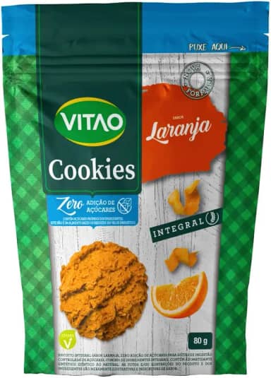 Cookies Zero Integral Laranja Vitao 80g