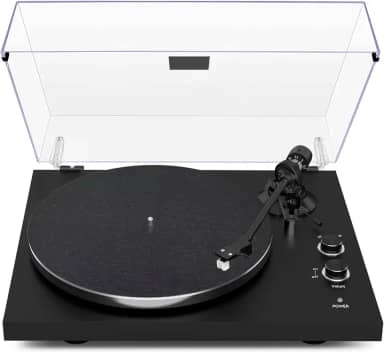 VEDO Toca-Discos Profissional com Bluetooth Bidirecional para Vinis 7/10/12 Polegadas, 2 Velocidades (33/45 RPM), Saída RCA, Design em Madeira e Adaptador 12V Incluso - Colecionadores 110V/220V