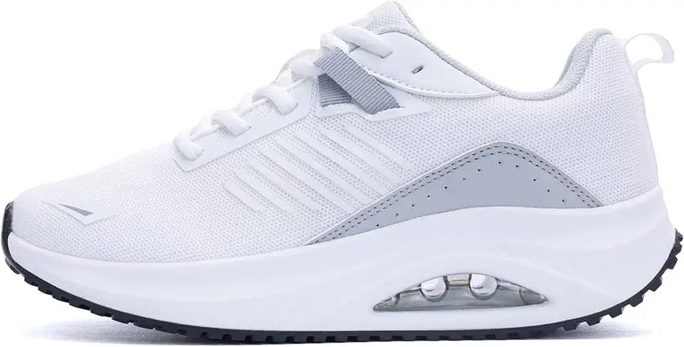 Tênis feminino de caminhada para fascite plantar suporte de arco ortopédico tênis antiderrapante moderno para alívio da dor nos pés e calcanhares o dia todo em pé EUA 5,5-11