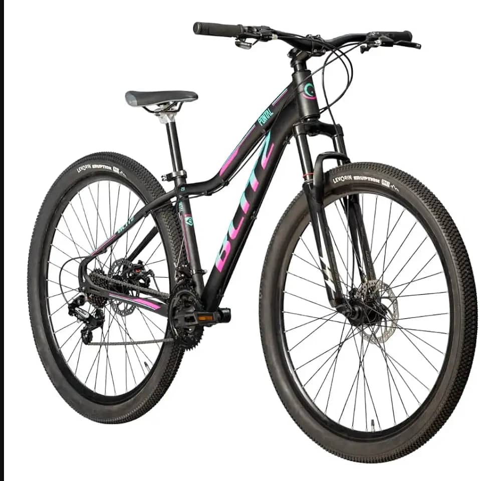 BLITZ - Bicicleta Aro 29 Pontal MTB em Alumínio com Câmbio SH de 21 Velocidades, Freios a Disco Mecânicos, Quadro Leve e Resistente, Ideal para Trilhas