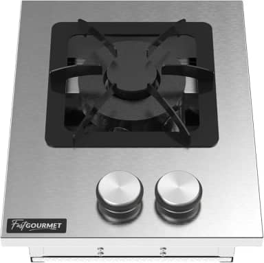 Cooktop a Gás 1 Boca Duplo de Embutir Industrial Inox Grelha 20x20