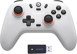 Controlador sem fio GameSir Nova Lite 2.4g para PC com Windows, iPhone, Android, Switch e Steam Deck, Controle Bluetooth Gamepad com gatilho de efeito Hall, Turbo, vibração Rumble(Nova Lite(Branco))