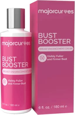Major Curves Creme Para Aumento Dos Seios Bust Booster, Fórmula Firmadora E Lifting Curvas Maiores, Mais Cheias Arredondadas, Intensificador Natural Mulheres