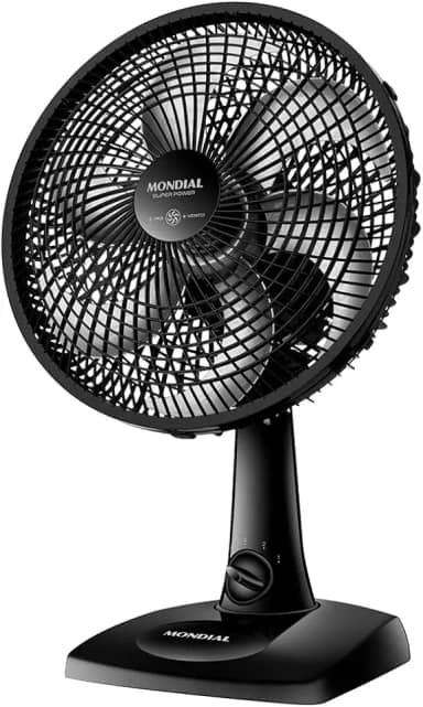Ventilador de Mesa MONDIAL 110V, 30cm, 6 pás, Super Power - VSP-30-B
