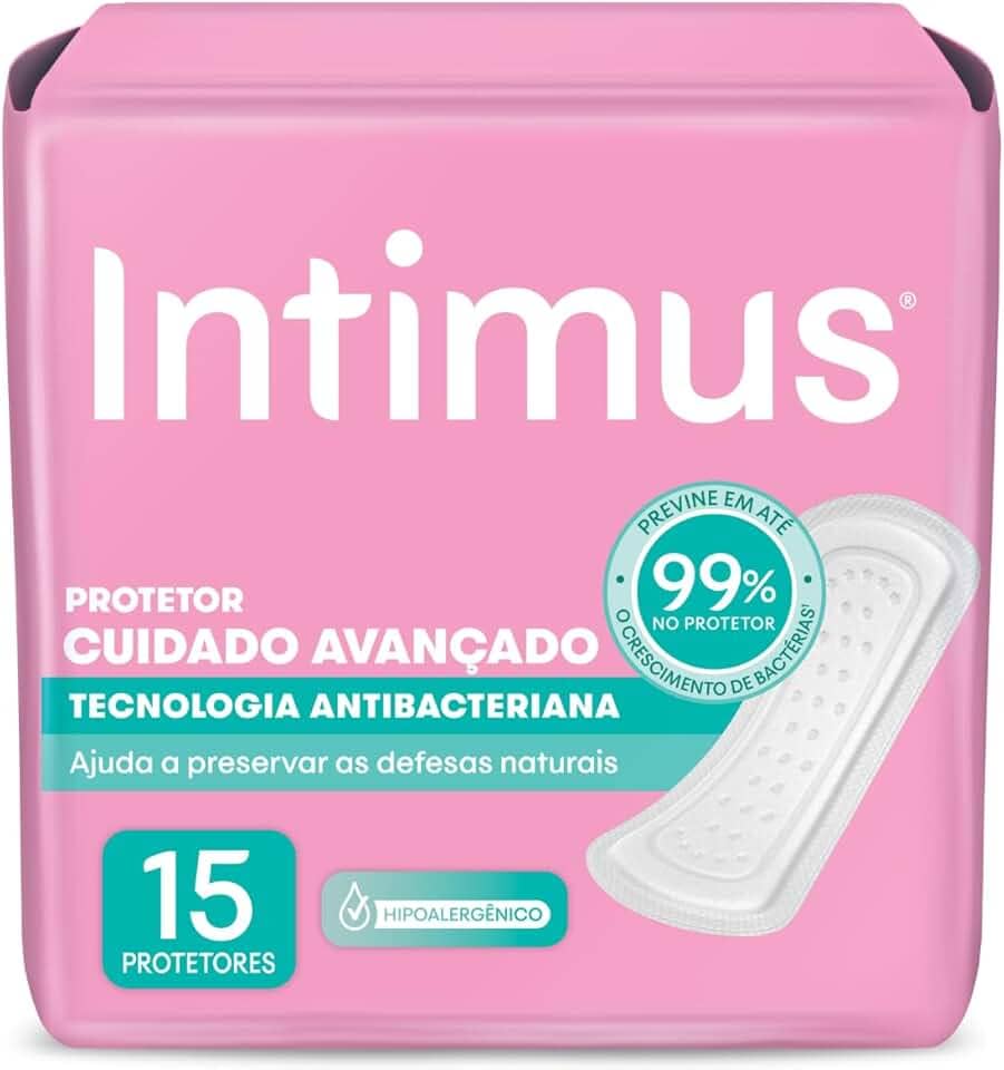 Protetor Diário Intimus Antibacteriana - 15 unidades