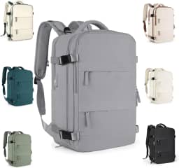 Mochila Executiva de Viagem Grande 40L Impermeável com Porta USB, Mochila Compartimento para Notebook, Mochila Feminina/Masculina Reforçada para Trabalho e viagem – VANOVA