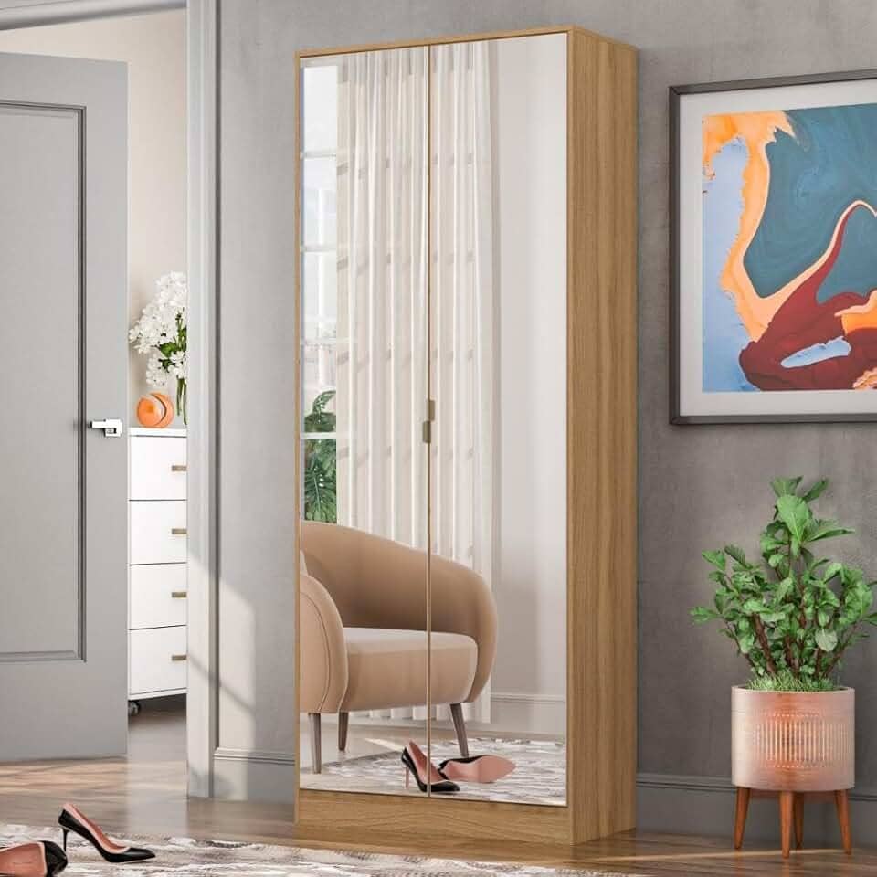 Sapateira com Espelho 02 Portas 01 Gaveta Grife Demóbile Amendola