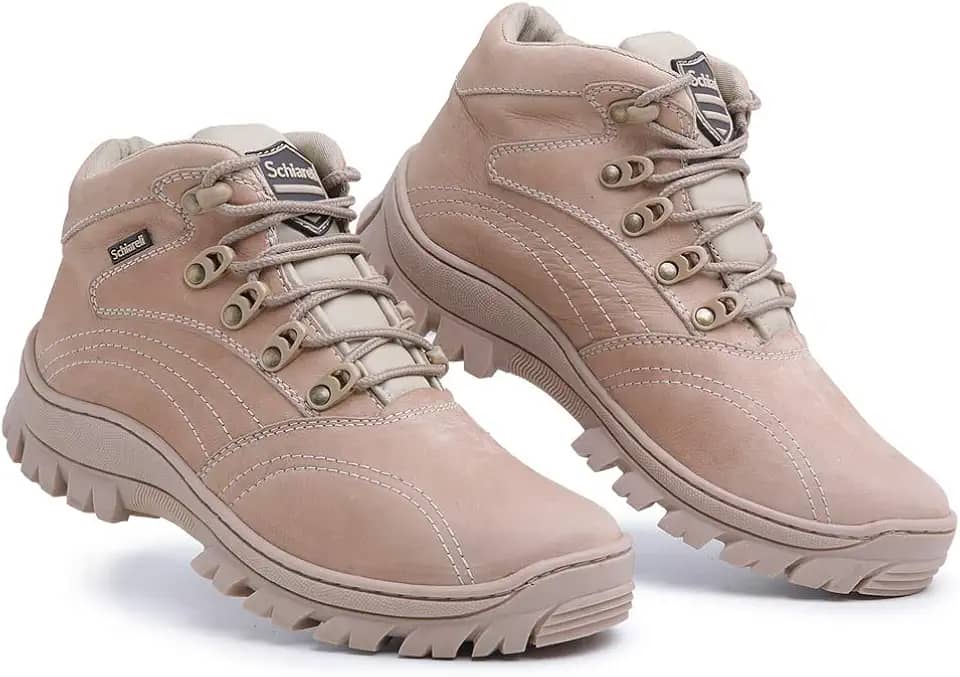 Bota Coturno Tático em Couro Legítimo para Segurança e/ou Esportes.