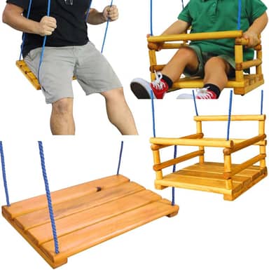 Kit Balanço Legal Para Crianças E Adultos De Qualquer Idade - Arte Link Utilidades - Madeira Tratada Com Polisten - Balanço