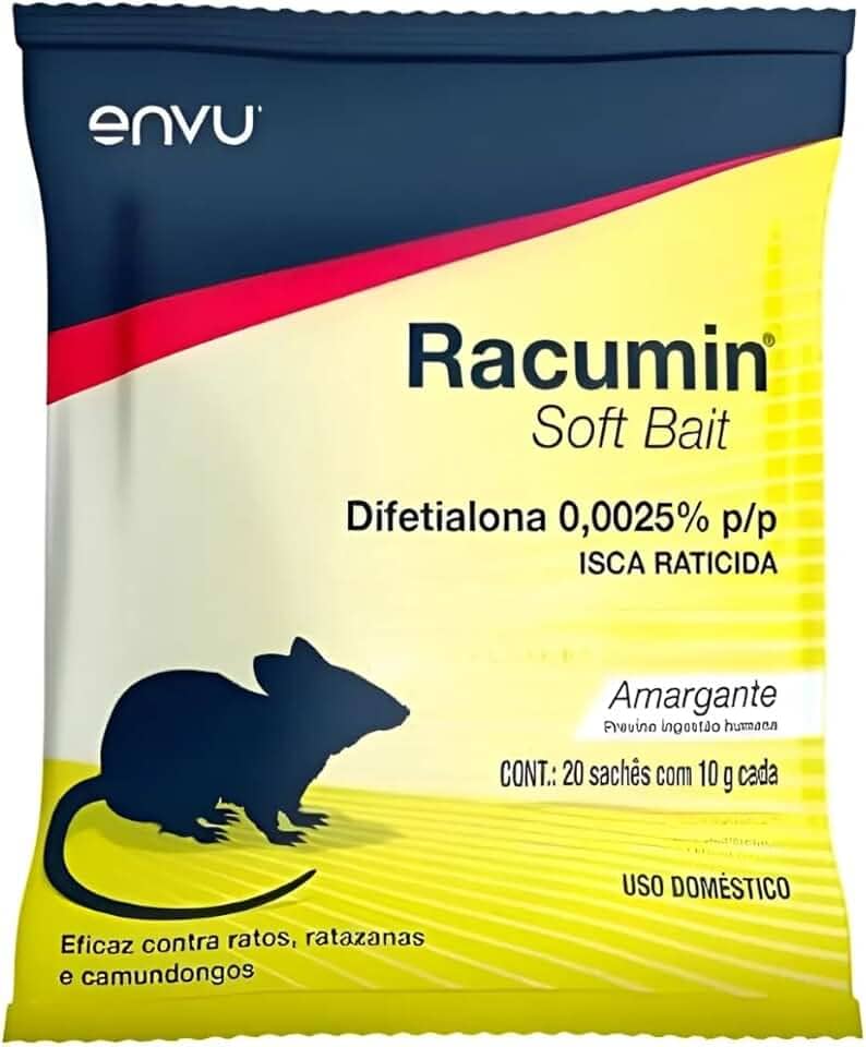 Racumin Soft Bait 200g Isca Fresca para Controle de Roedores