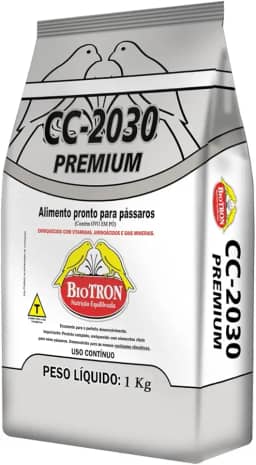 Farinhada Cc-2030 Premium 1kg - Biotron Alimento P/Pássaros