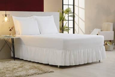 SAIA PARA CAMA BOX QUEEN COM ELÁSTICO AJUSTAVEL