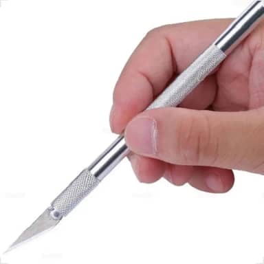 Kit Estiletes de Precisão Tipo Bisturi de Alta Precisão com 5 Lâminas Extras Para Artesanato (Unitario)