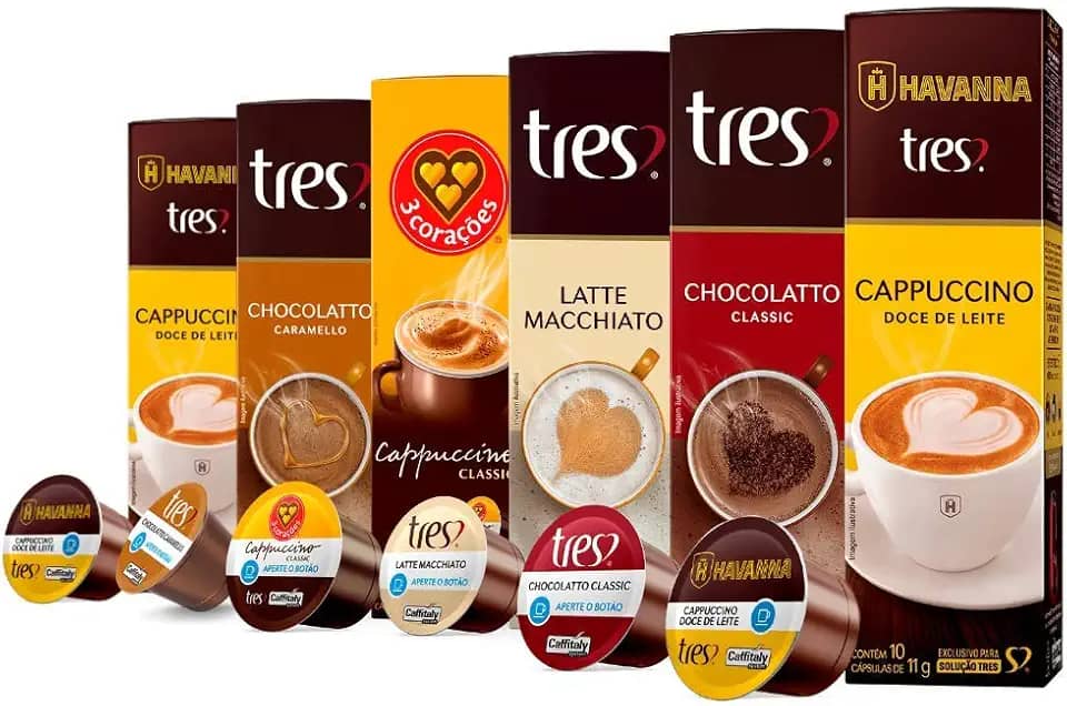 60 Cápsulas Três Corações, Bebida Cremosa