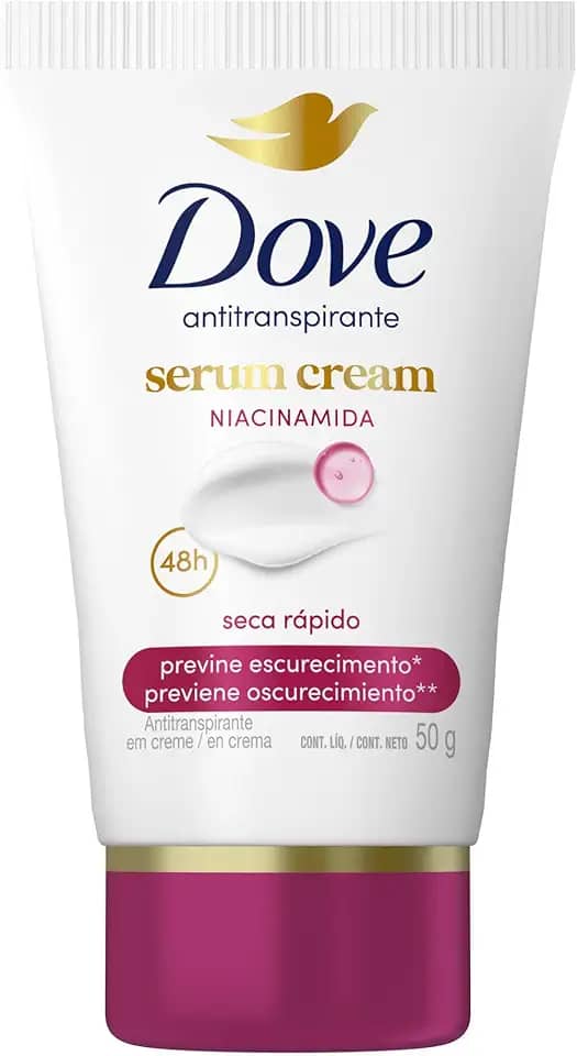 Dove Desodorante Antitranspirante em Creme Previne Escurecimento 50 G