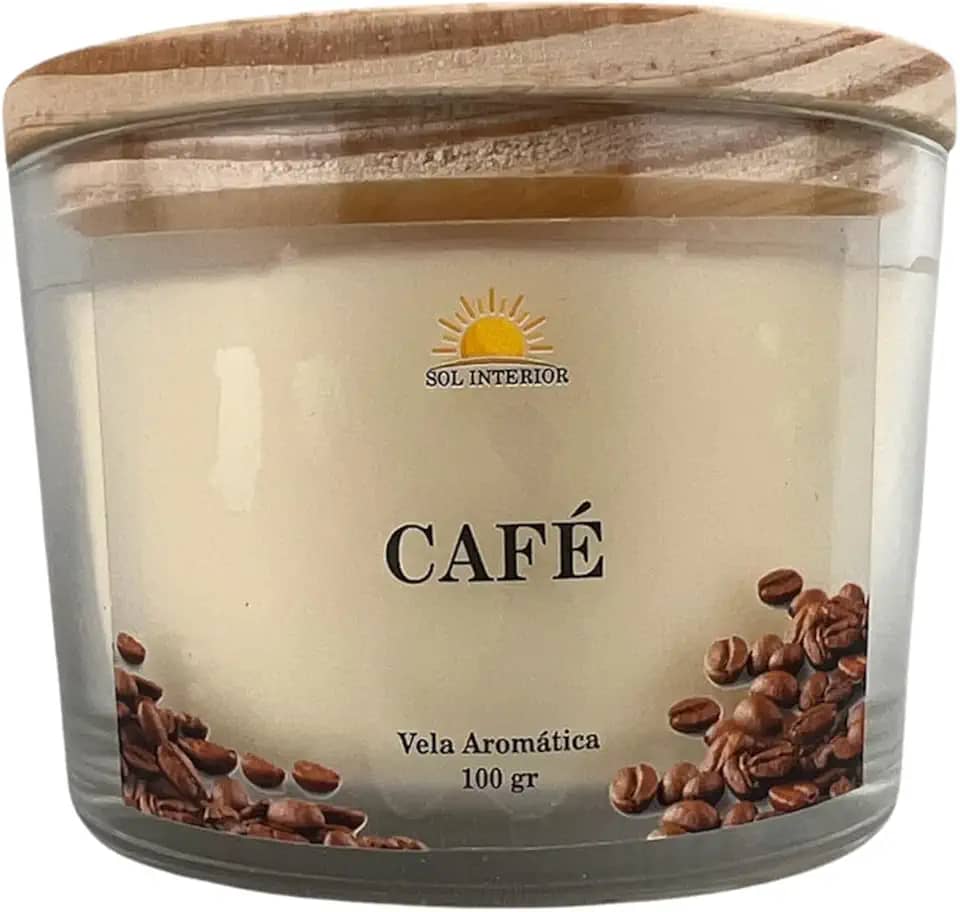 Vela Aromática Artesanal, 9 Fragrâncias Disponíveis, Baunilha, Capim Limão, Lavanda, Bamboo, Alecrim (Café)