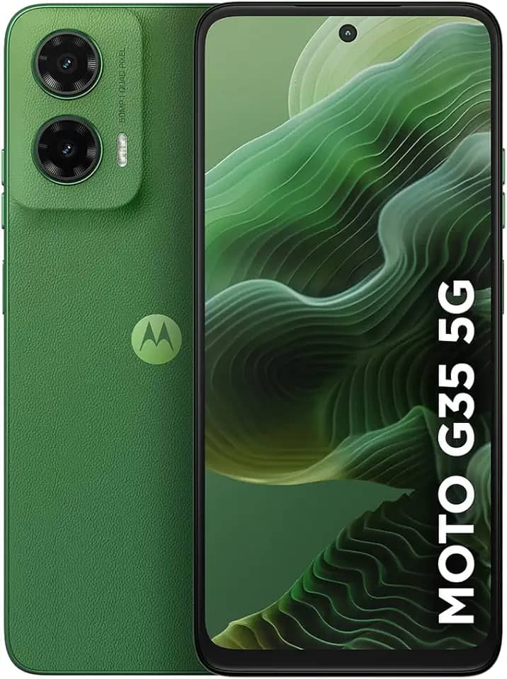 Smartphone Motorola Moto g35 5G - 128GB 12GB (4GB RAM+8GB Ram Boost) e Camera 50MP com AI NFC Tela 6.7' com Superbrilho - Verde