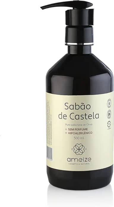 Sabão de Castela Sem Perfume 500 ml Válvula Pump
