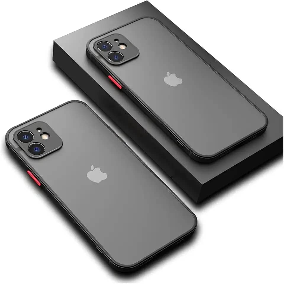 Capa Capinha Case Premium Preta Translúcida com Proteção de Câmera para iPhone 11, iPhone 11 Pro e iPhone 11 Pro Max (Preto, iPhone 11)