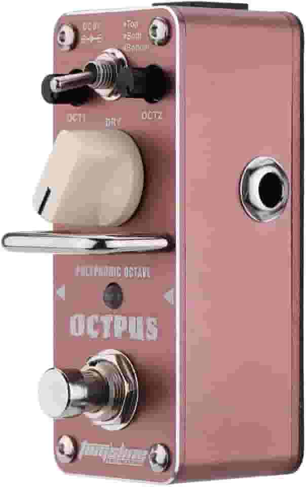 LAURAG AOS-3 Octpus oitava polifônica guitarra Pedal Mini único efeito com Bypass verdadeiro