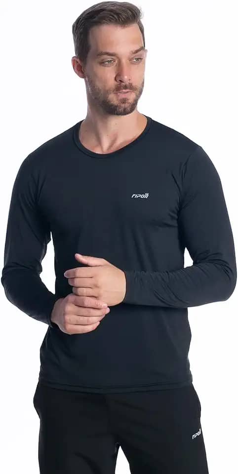 Camiseta Camisa Térmica Masculina Proteção Solar Uv 50+ Manga Longa Dry Fit